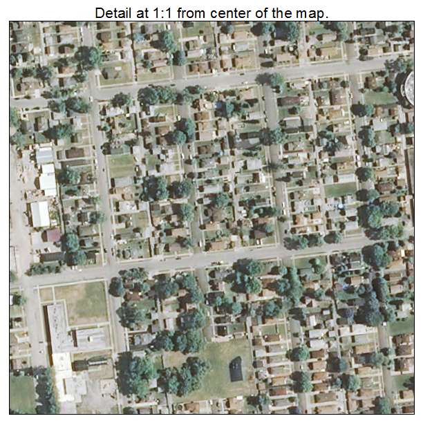Posen, Illinois aerial imagery detail