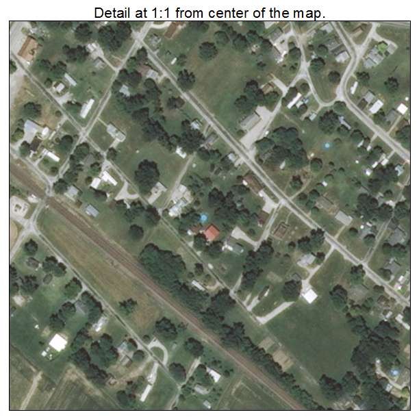 Prairie du Rocher, Illinois aerial imagery detail