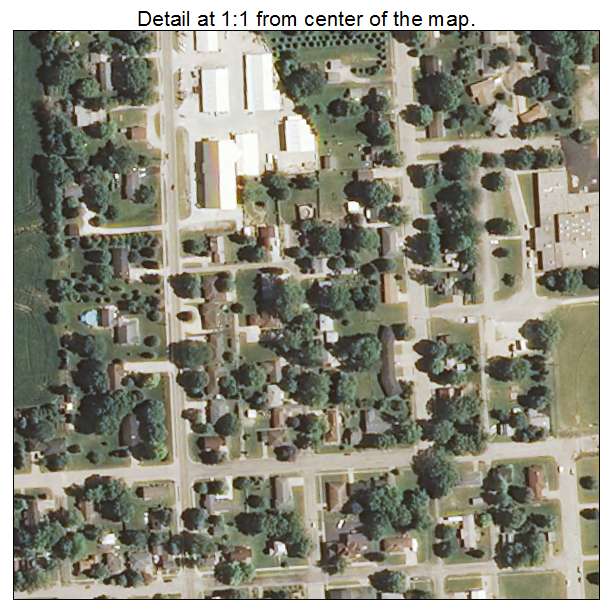 Princeville, Illinois aerial imagery detail