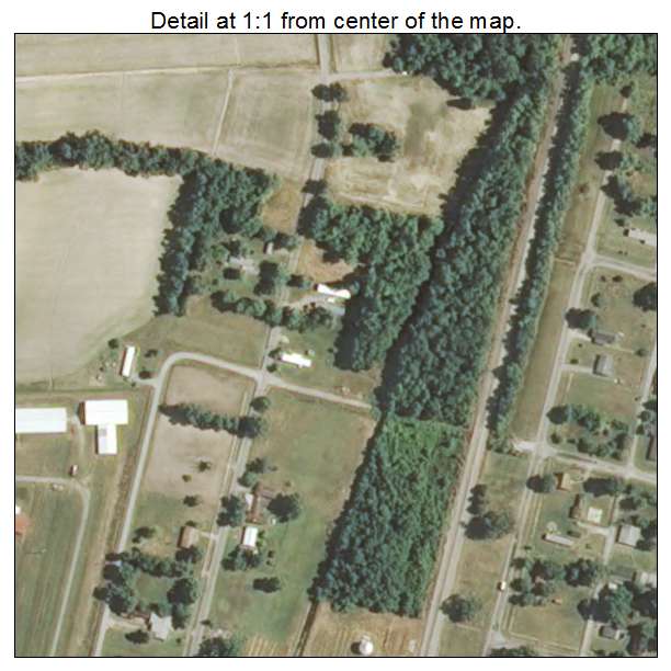Pulaski, Illinois aerial imagery detail