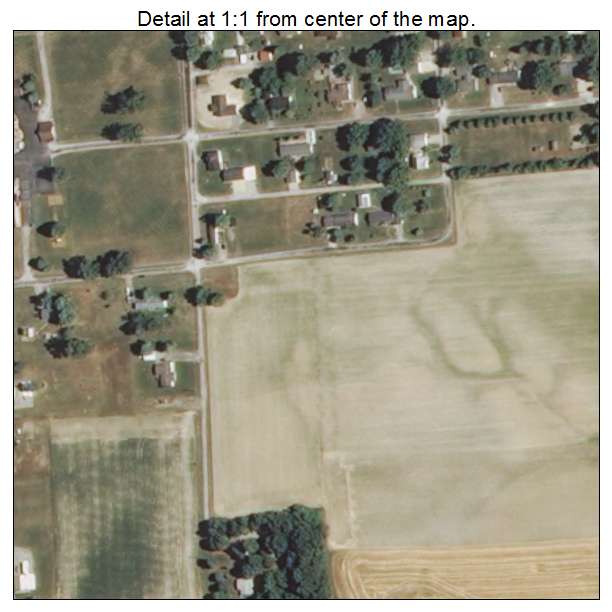 Radom, Illinois aerial imagery detail
