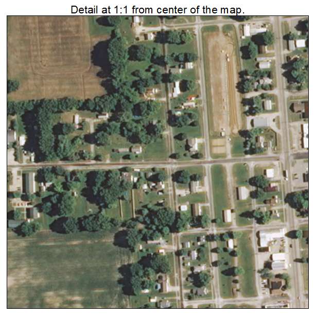Ramsey, Illinois aerial imagery detail