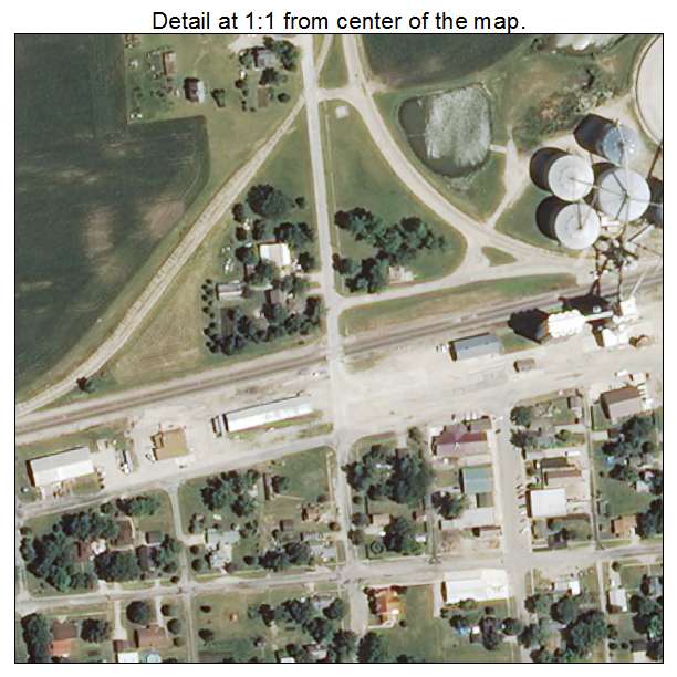 Ransom, Illinois aerial imagery detail