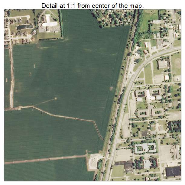 Rantoul, Illinois aerial imagery detail