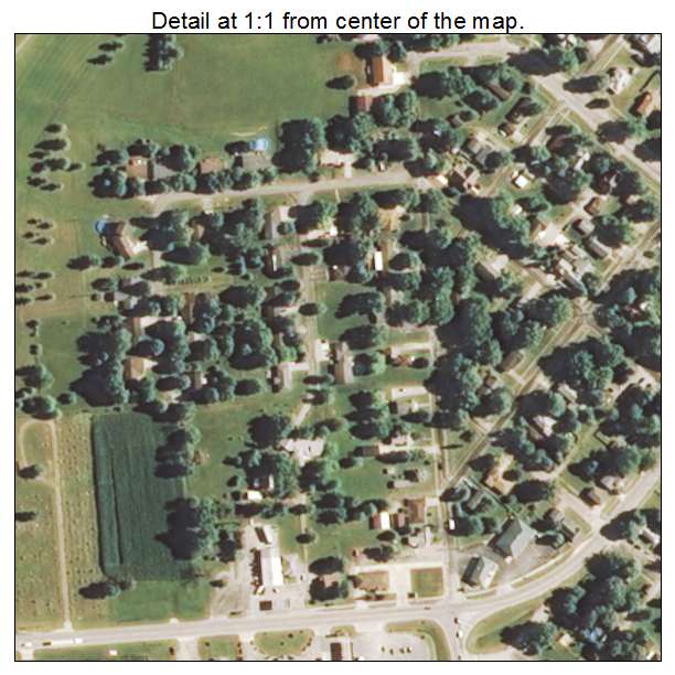 Raymond, Illinois aerial imagery detail