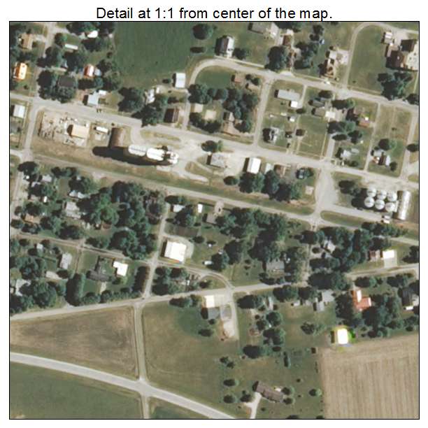Redmon, Illinois aerial imagery detail