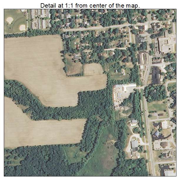 Richmond, Illinois aerial imagery detail