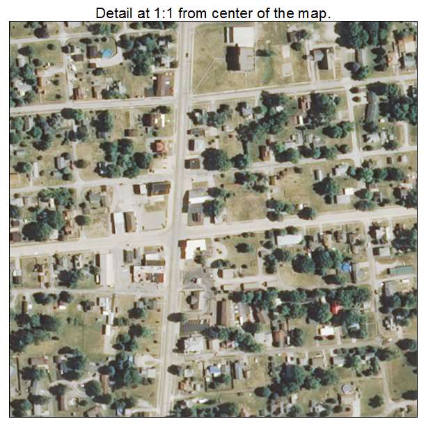 Ridge Farm, Illinois aerial imagery detail