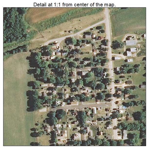 Ridott, Illinois aerial imagery detail