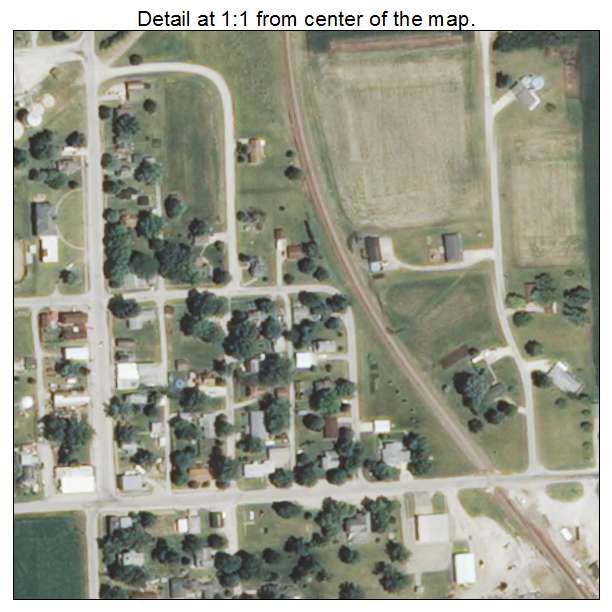Rio, Illinois aerial imagery detail