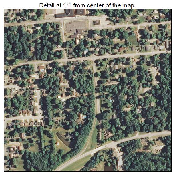 Riverton, Illinois aerial imagery detail