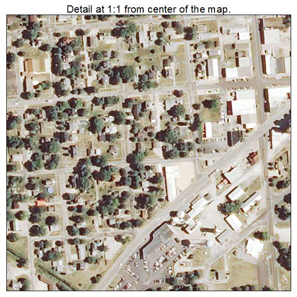 Roanoke, Illinois aerial imagery detail