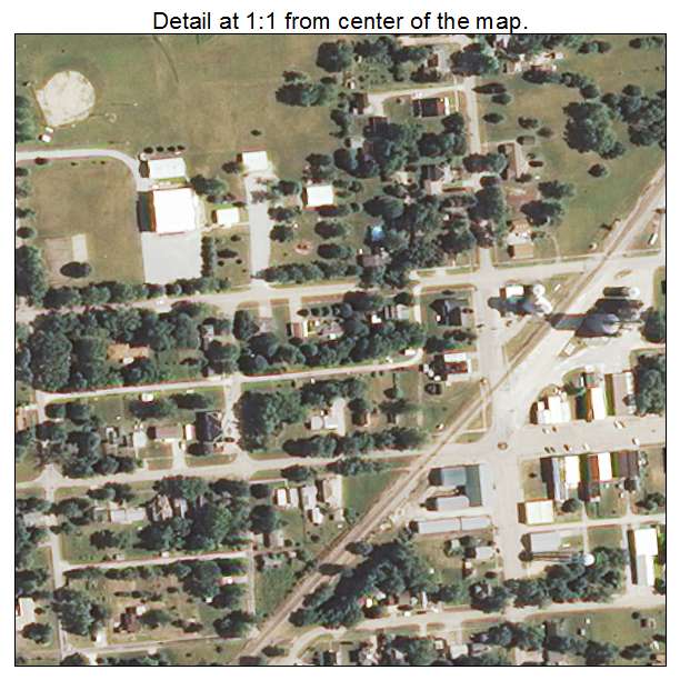 Roberts, Illinois aerial imagery detail
