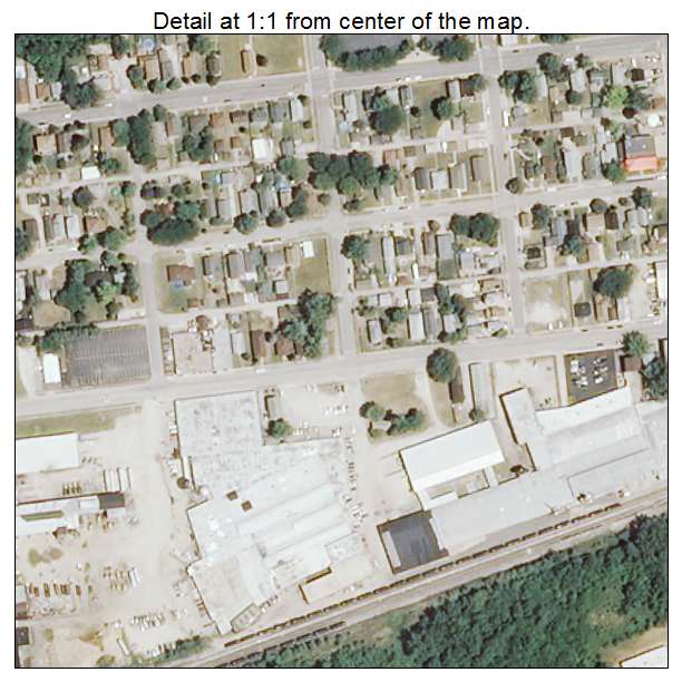 Rockdale, Illinois aerial imagery detail