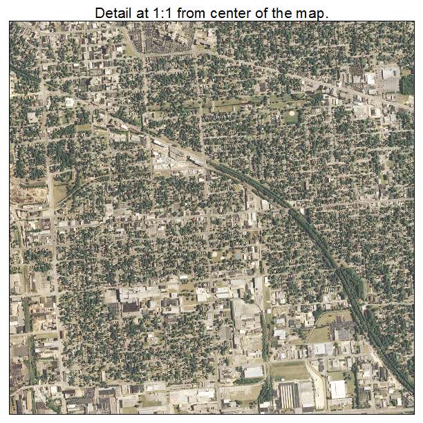 Rockford, Illinois aerial imagery detail