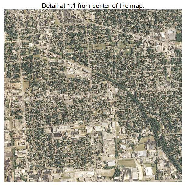 Rockford, Illinois aerial imagery detail