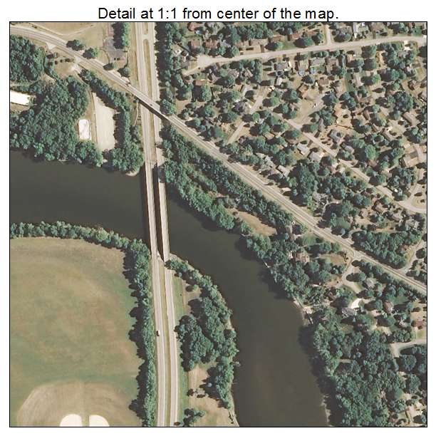Rockton, Illinois aerial imagery detail