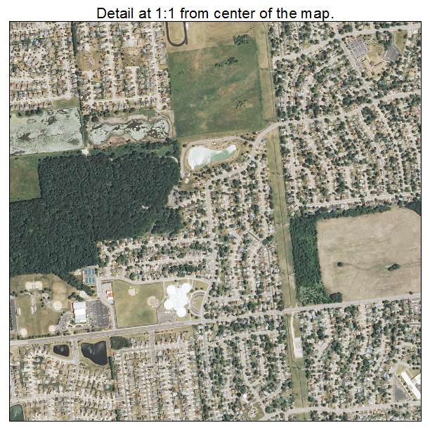 Romeoville, Illinois aerial imagery detail