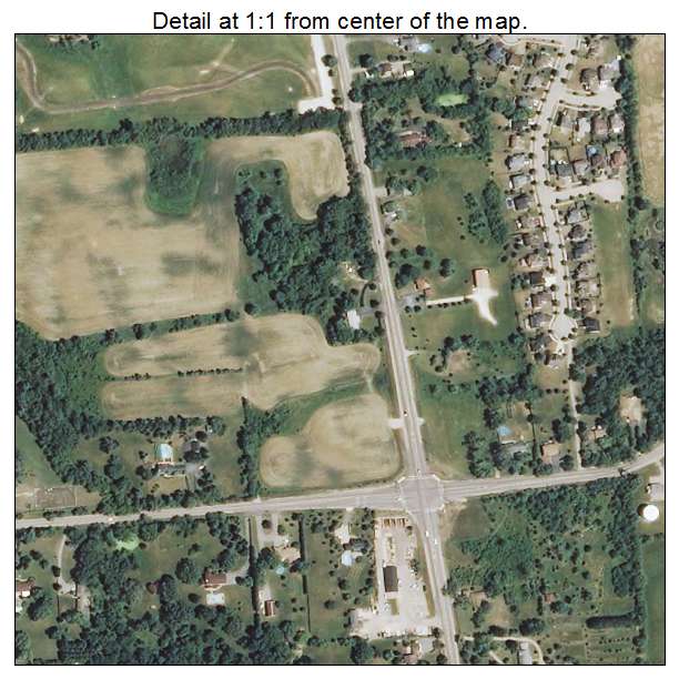 Round Lake, Illinois aerial imagery detail