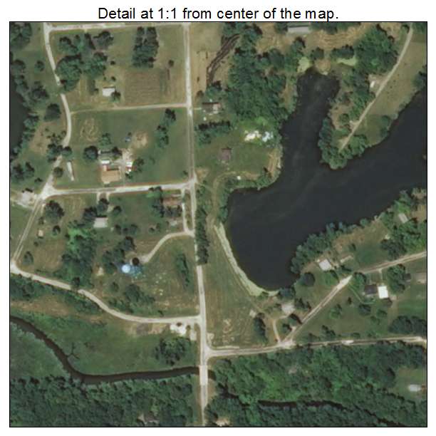Royal Lakes, Illinois aerial imagery detail