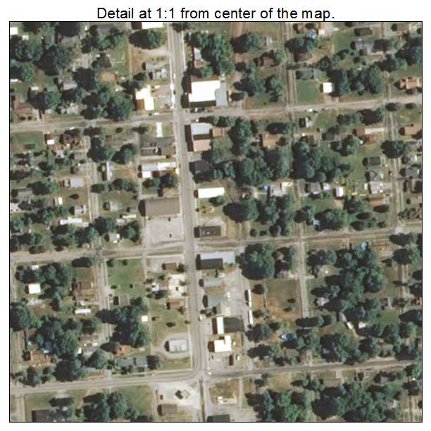 Royalton, Illinois aerial imagery detail