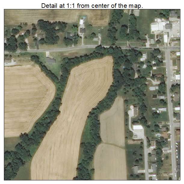 Ruma, Illinois aerial imagery detail