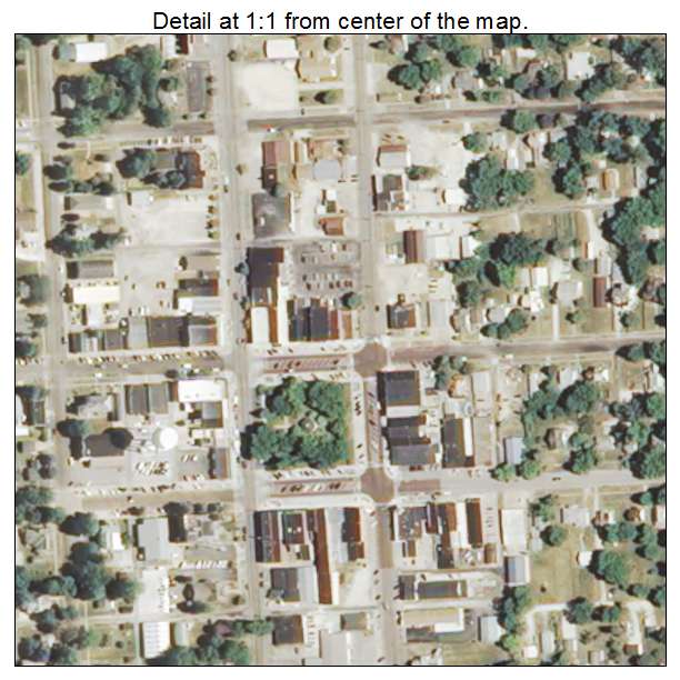 Rushville, Illinois aerial imagery detail
