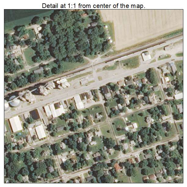 Sadorus, Illinois aerial imagery detail