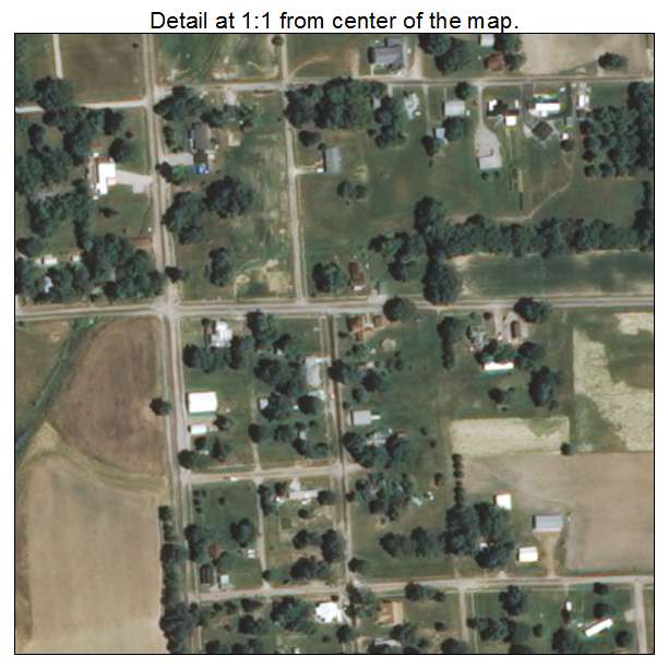 Sailor Springs, Illinois aerial imagery detail