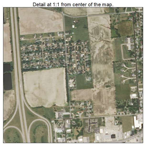 Salem, Illinois aerial imagery detail
