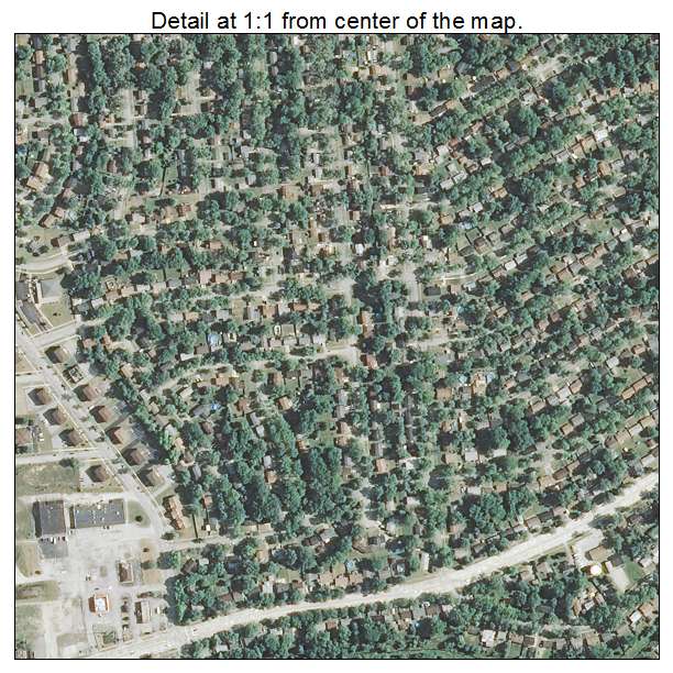 Sauk Village, Illinois aerial imagery detail