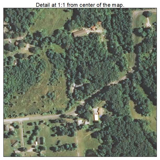 Sawyerville, Illinois aerial imagery detail