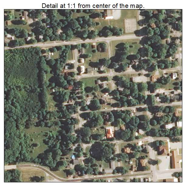 Saybrook, Illinois aerial imagery detail