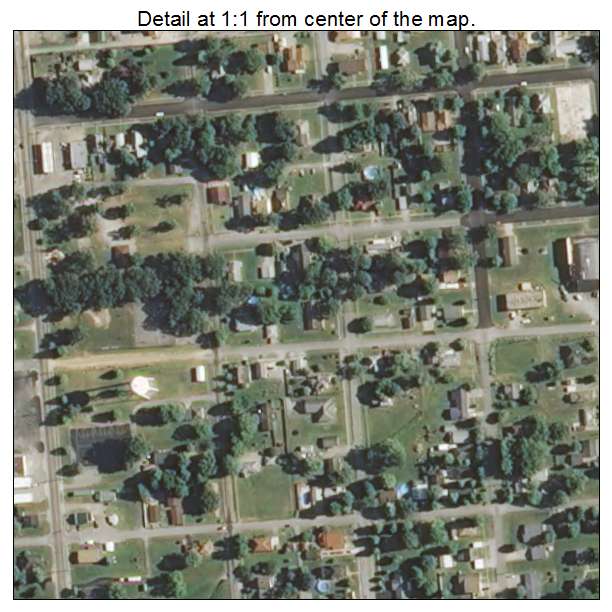 Sesser, Illinois aerial imagery detail