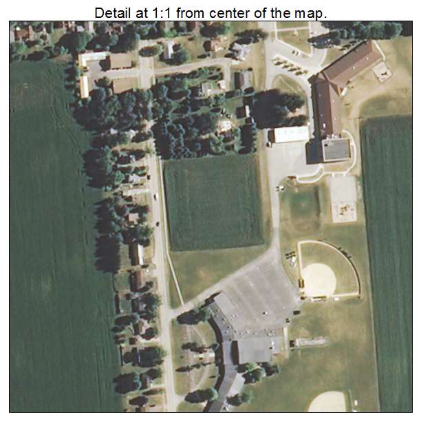 Shabbona, Illinois aerial imagery detail