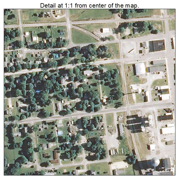 Sheldon, Illinois aerial imagery detail
