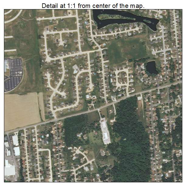 Shiloh, Illinois aerial imagery detail