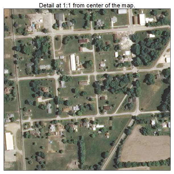 Shumway, Illinois aerial imagery detail