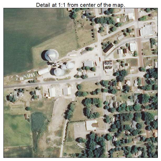 Sidell, Illinois aerial imagery detail