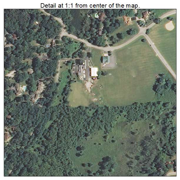Sleepy Hollow, Illinois aerial imagery detail