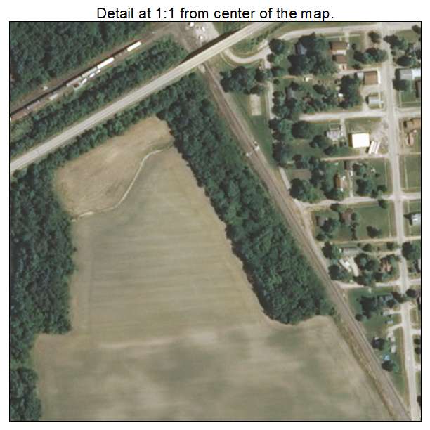 Smithboro, Illinois aerial imagery detail