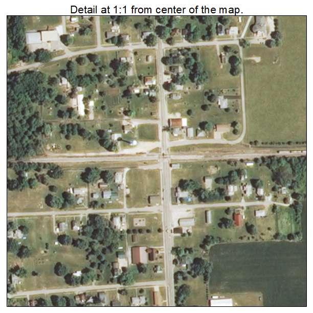 Smithfield, Illinois aerial imagery detail