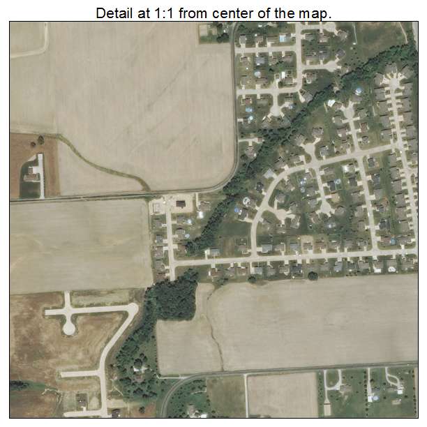 Smithton, Illinois aerial imagery detail