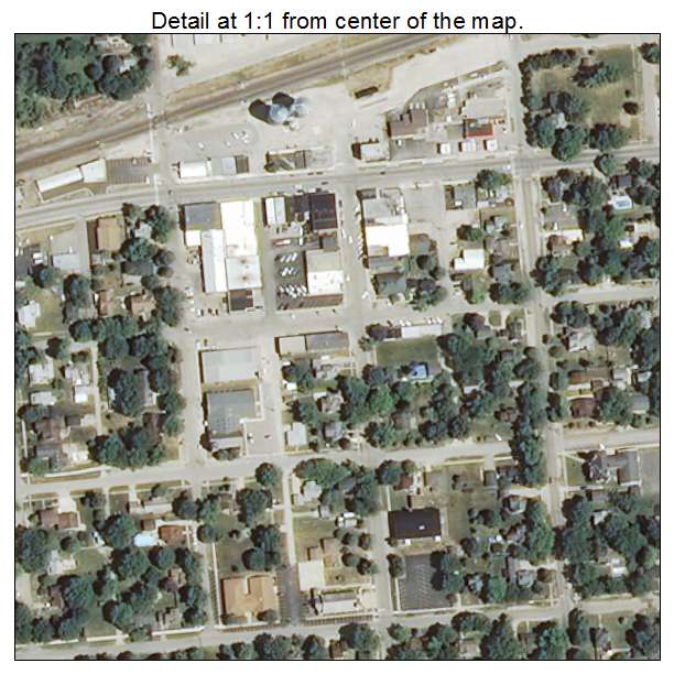 Somonauk, Illinois aerial imagery detail