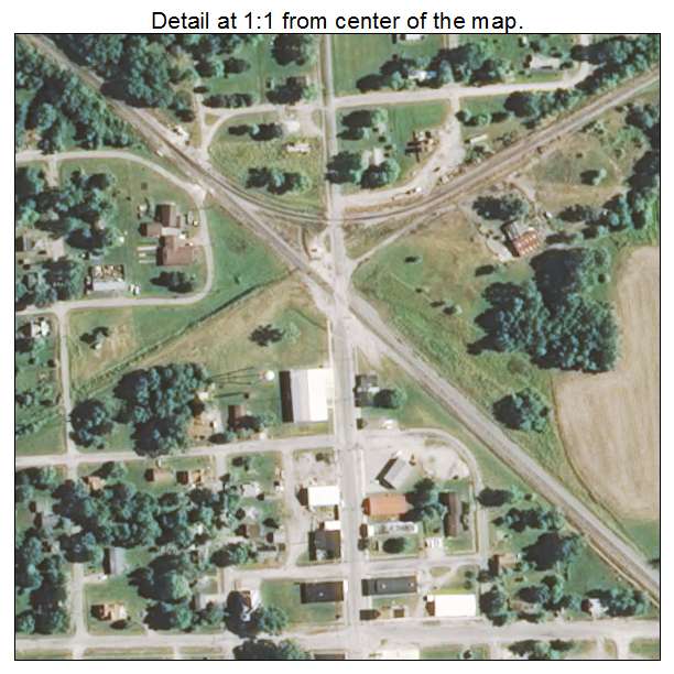 Sorento, Illinois aerial imagery detail