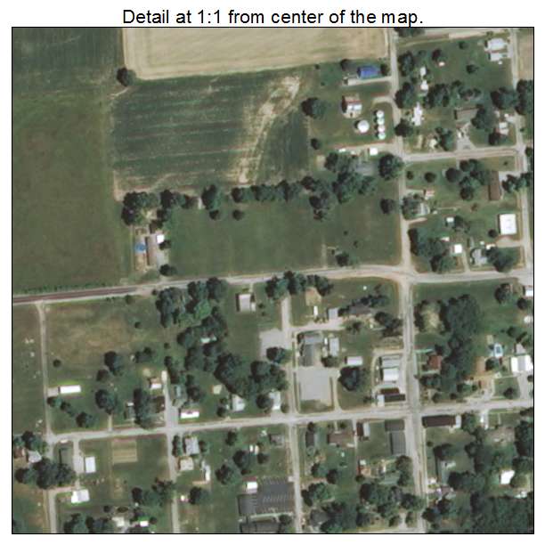 Springerton, Illinois aerial imagery detail