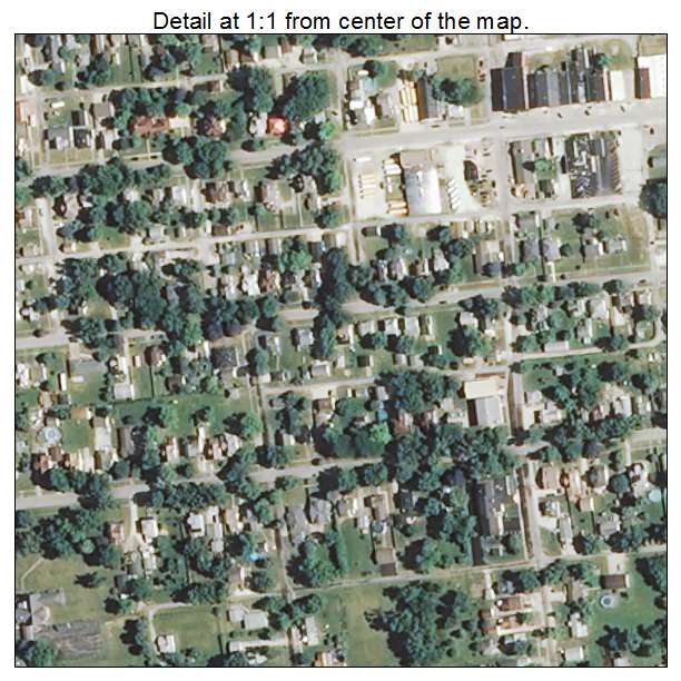 St Anne, Illinois aerial imagery detail