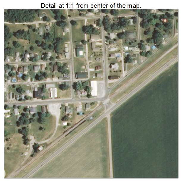 St David, Illinois aerial imagery detail