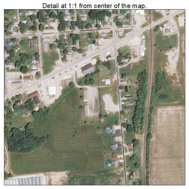 St Elmo, Illinois aerial imagery detail