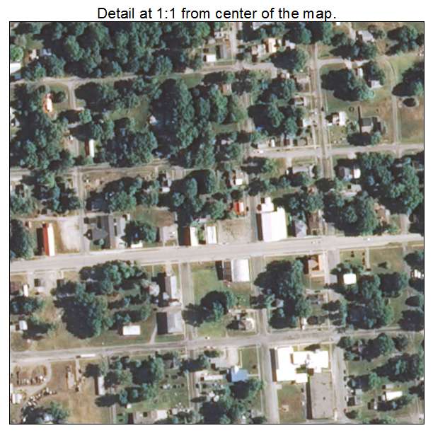 St Francisville, Illinois aerial imagery detail